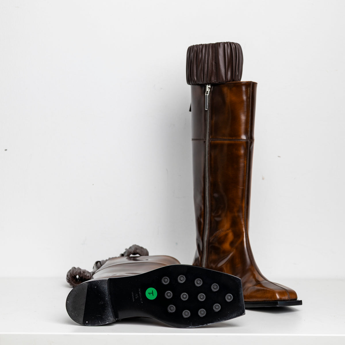 Scrunchie Boots Brown EU40