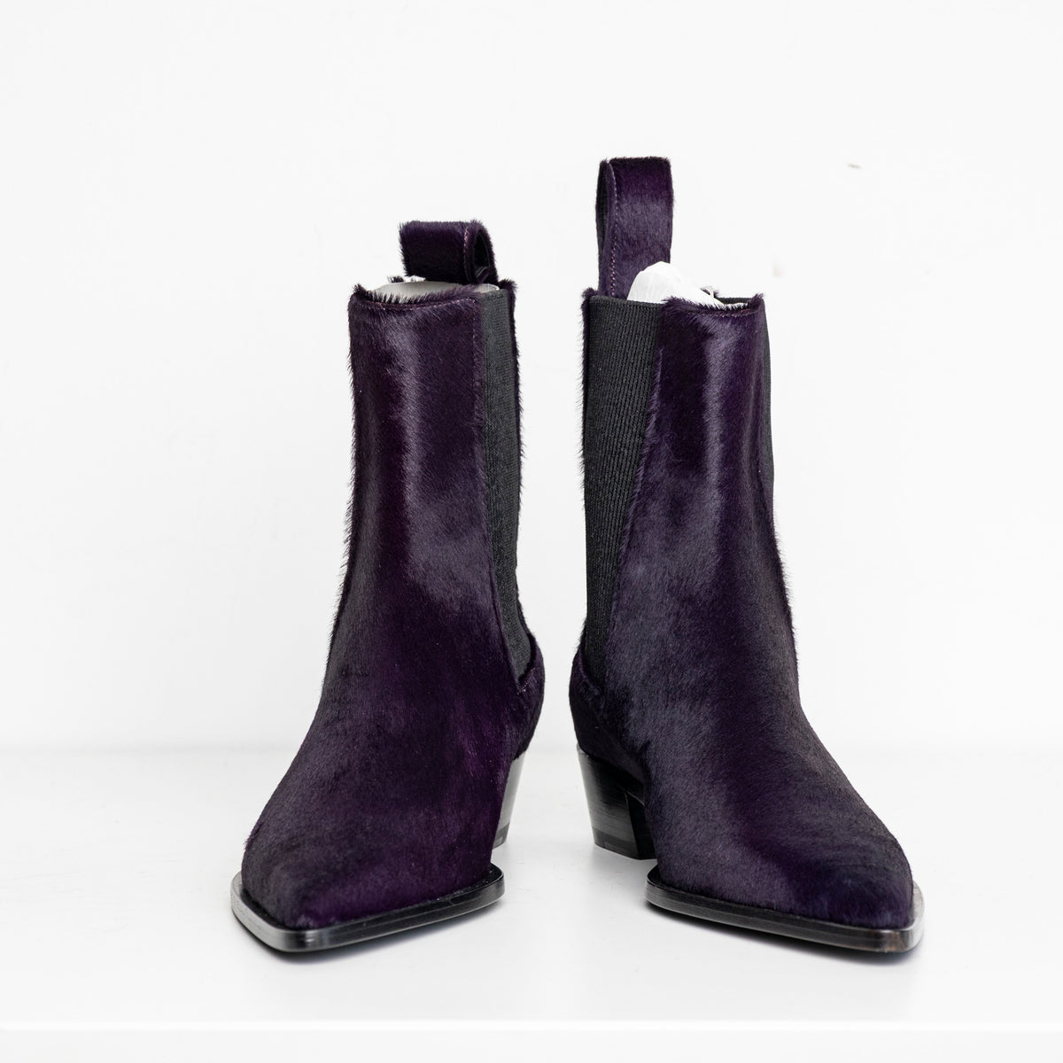 Sharp Chelsea Boots Purple Pony EU40 #1 (Like New)