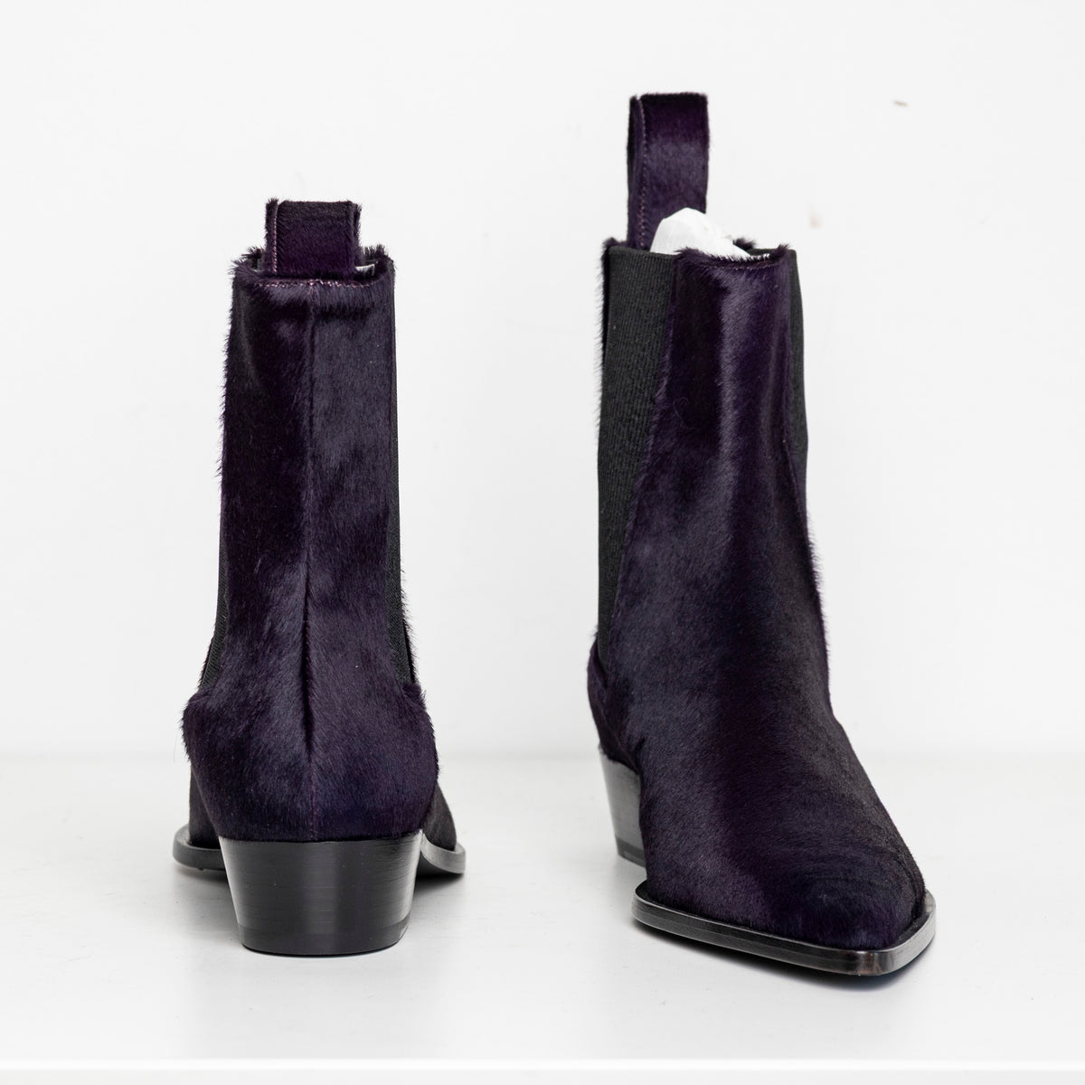 Sharp Chelsea Boots Purple Pony EU40 #1 (Like New)
