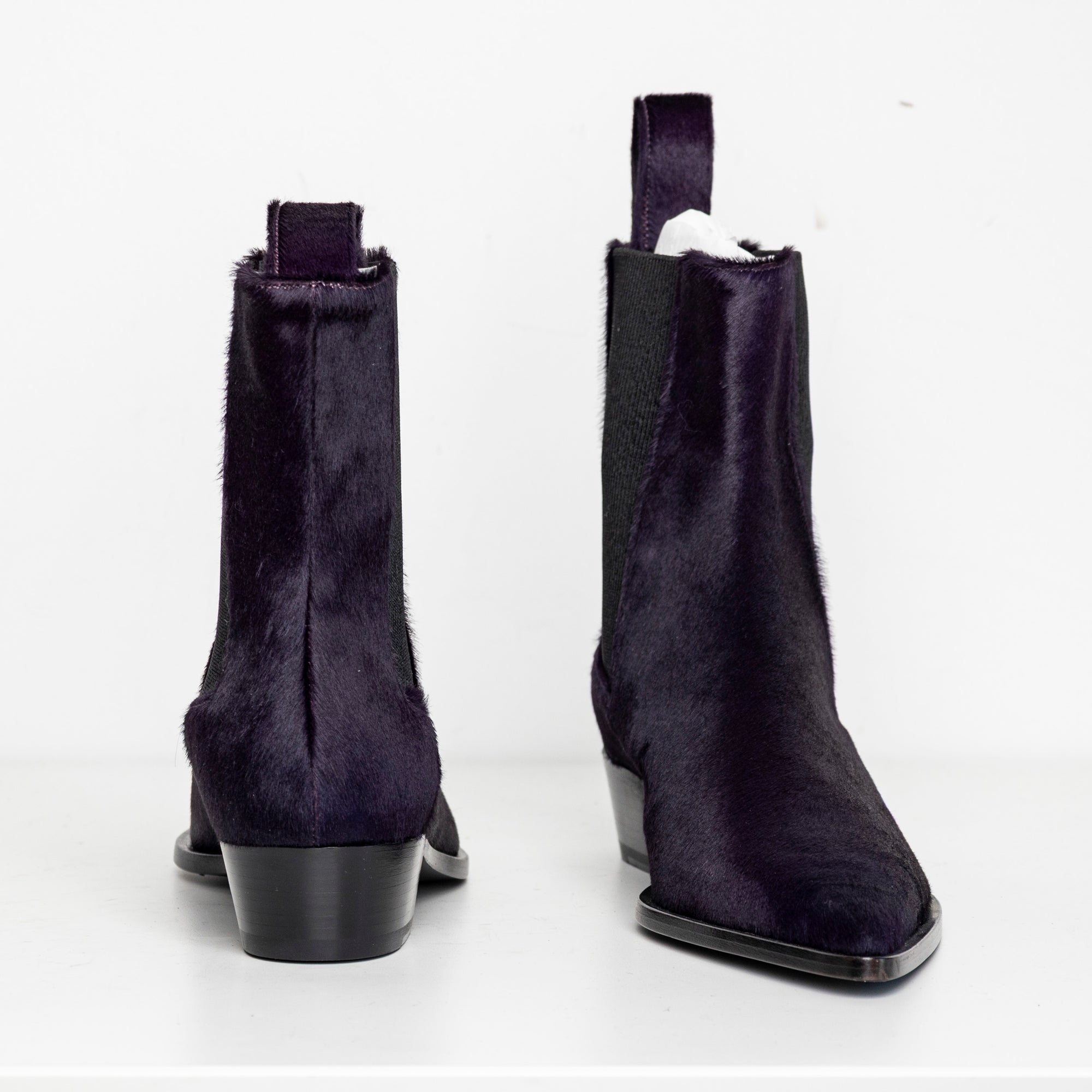 Sharp Chelsea Boots Purple Pony EU40 #1 (Like New)