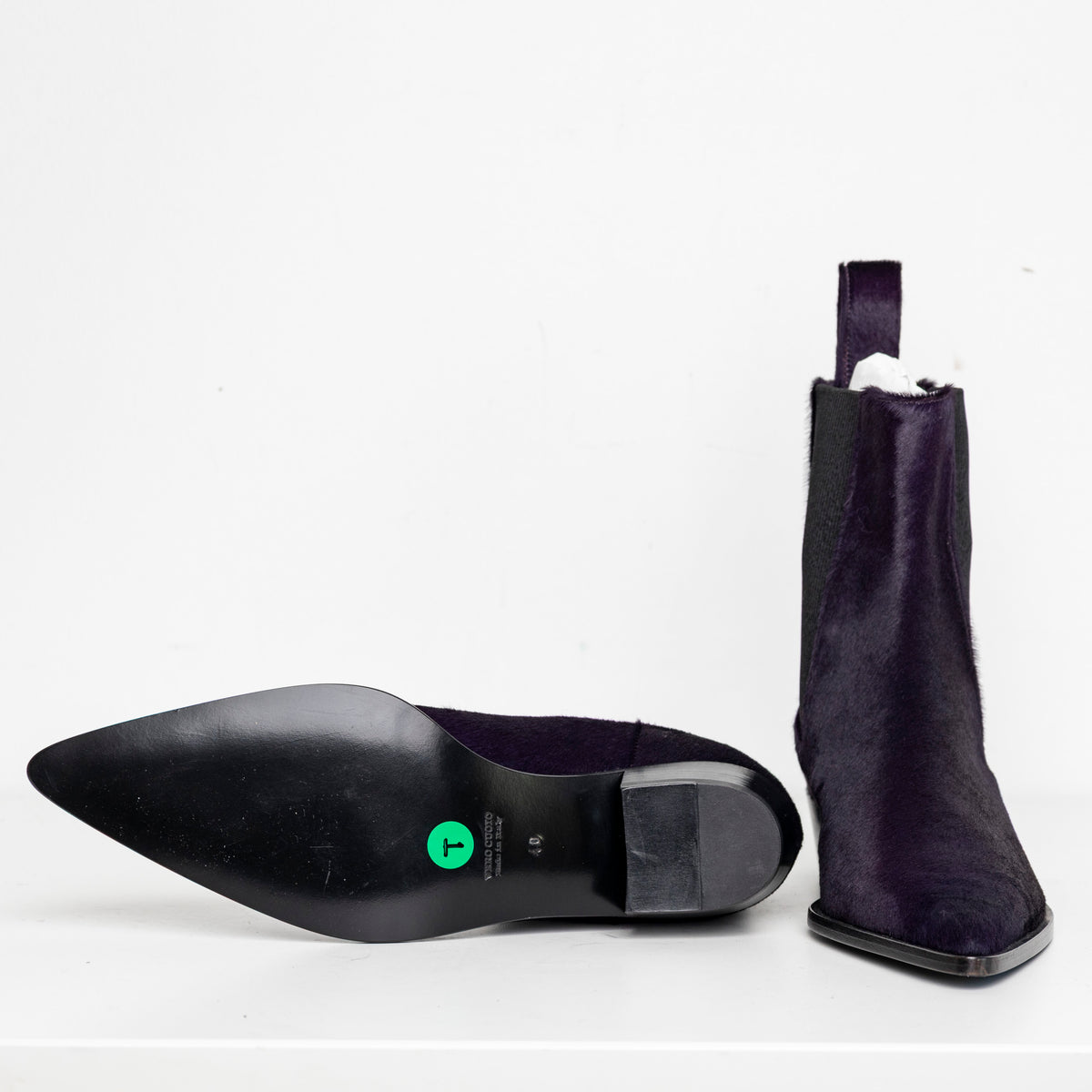 Sharp Chelsea Boots Purple Pony EU40 #1 (Like New)