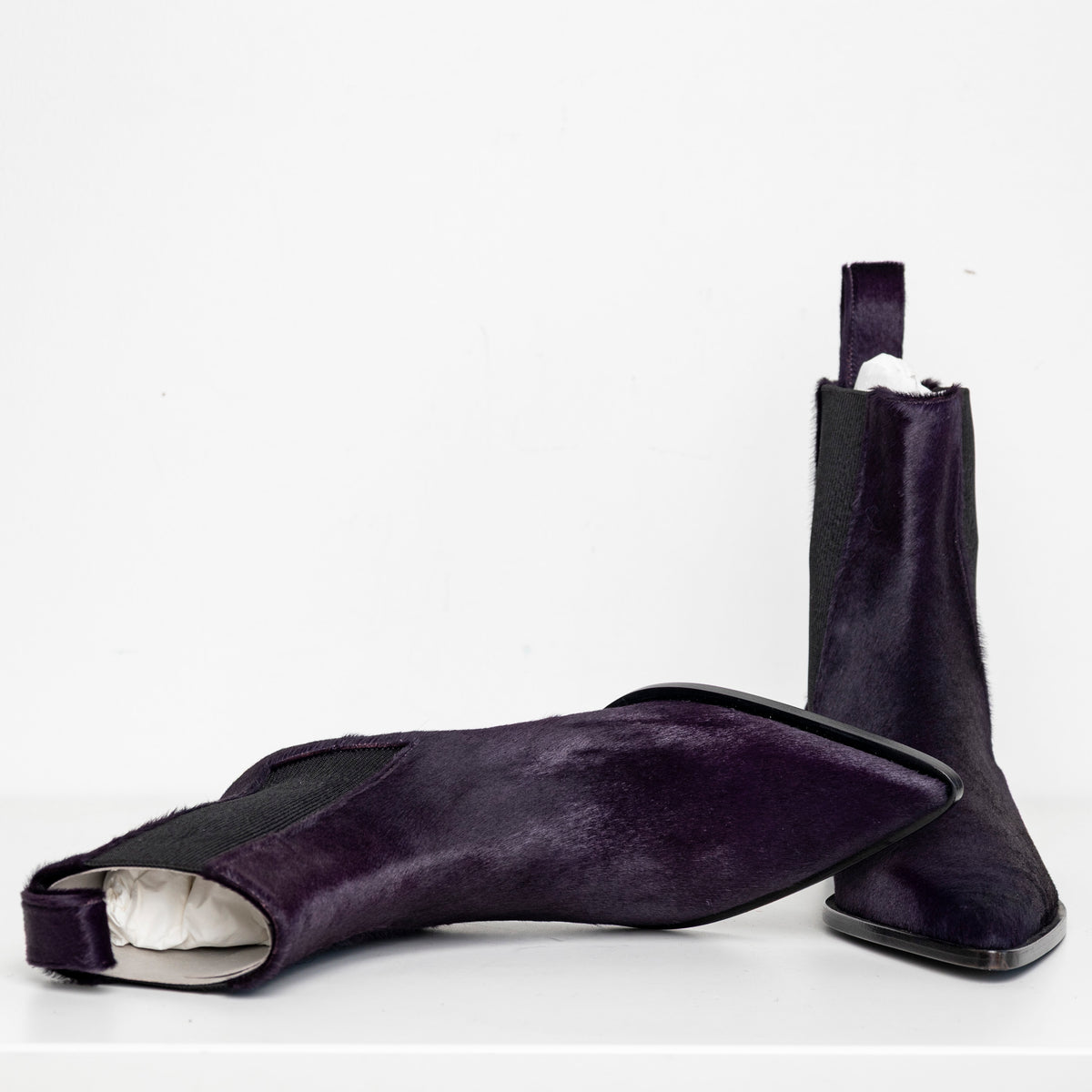 Sharp Chelsea Boots Purple Pony EU40 #1 (Like New)