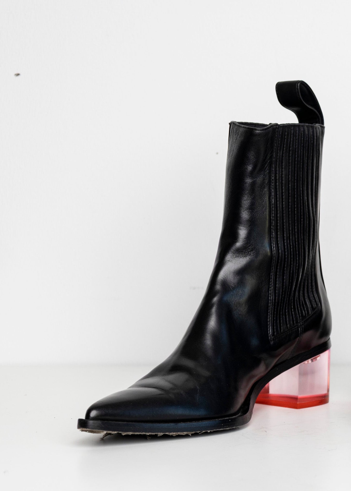 Sharp Chelsea Clear Heels Black Pink EU40