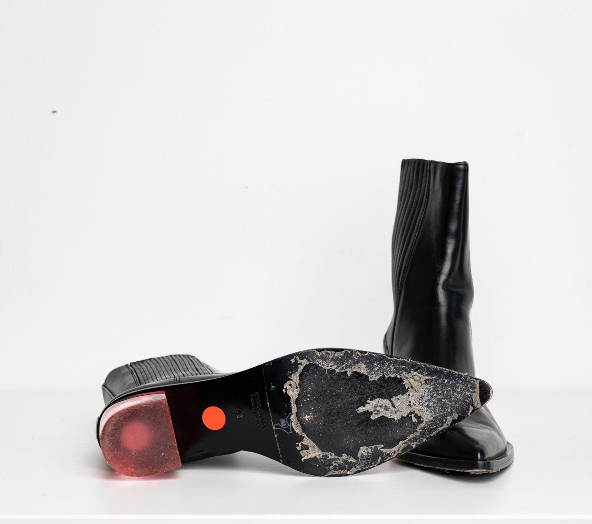 Sharp Chelsea Clear Heels Black Pink EU40