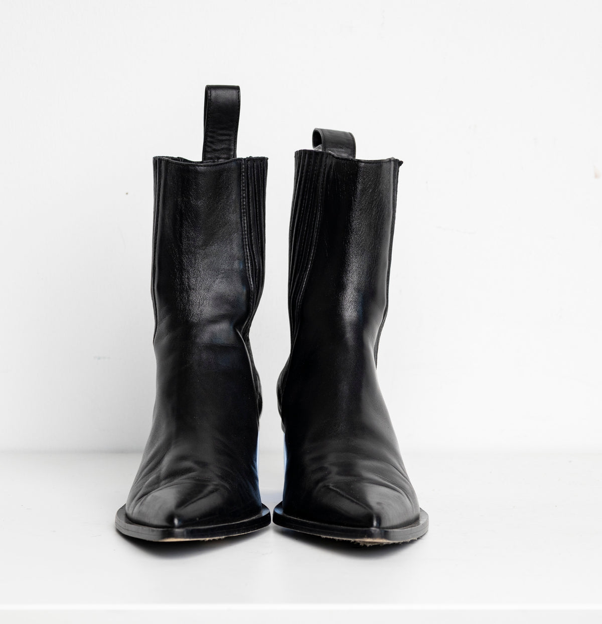 Sharp Chelsea Clear Heels Black Blue EU40