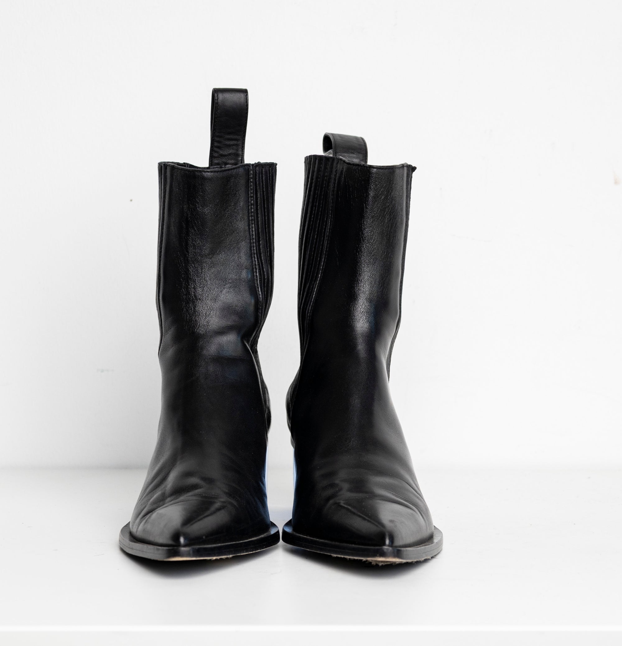 Sharp Chelsea Clear Heels Black Blue EU40