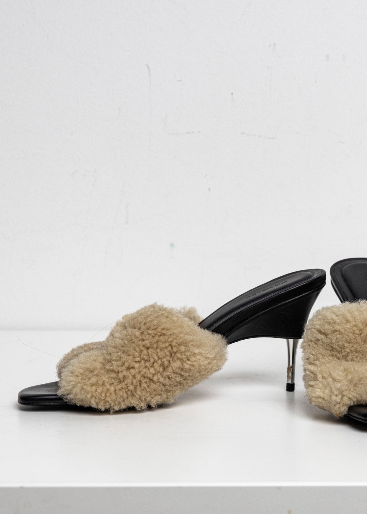 Shearling Sandal White EU40