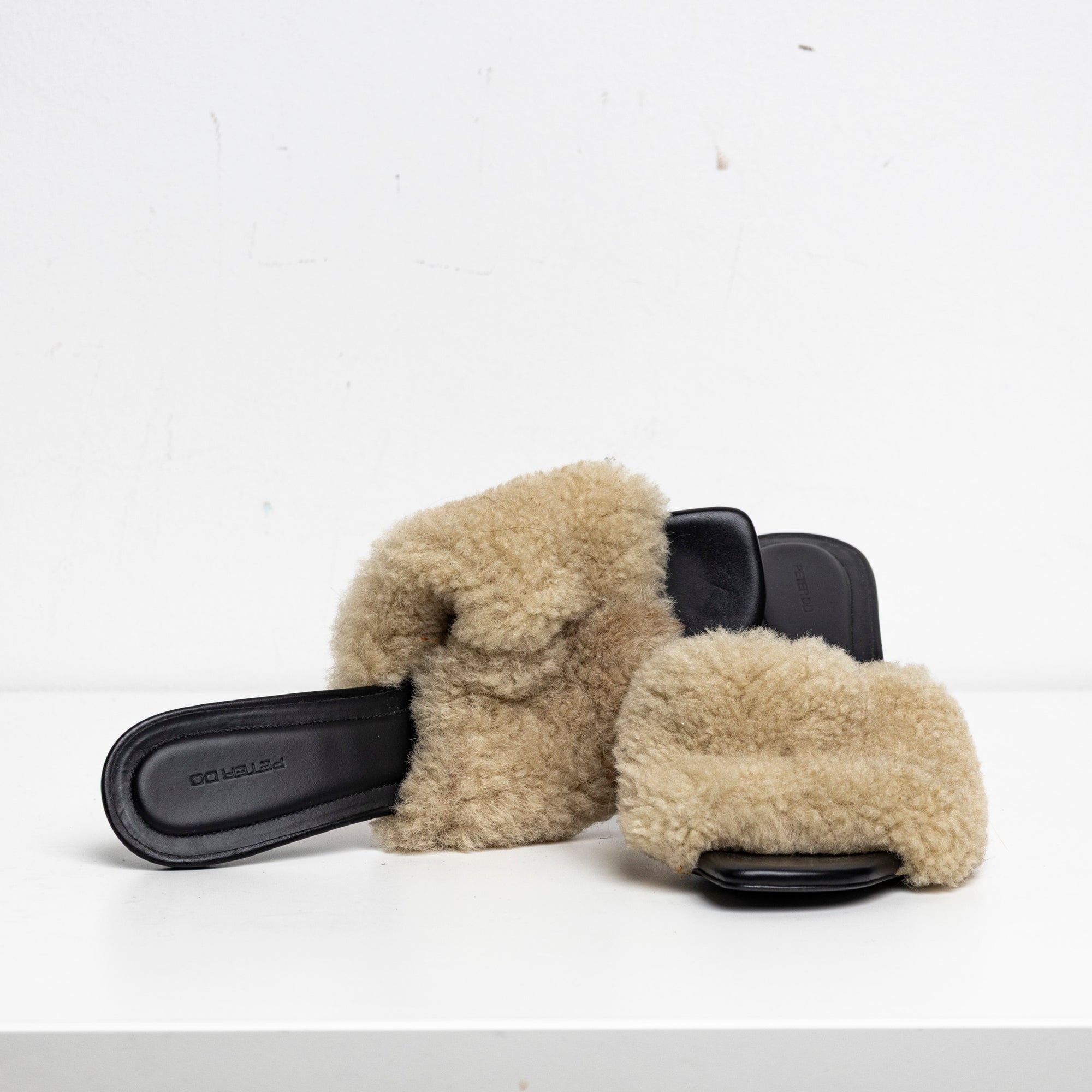 Shearling Sandal White EU40