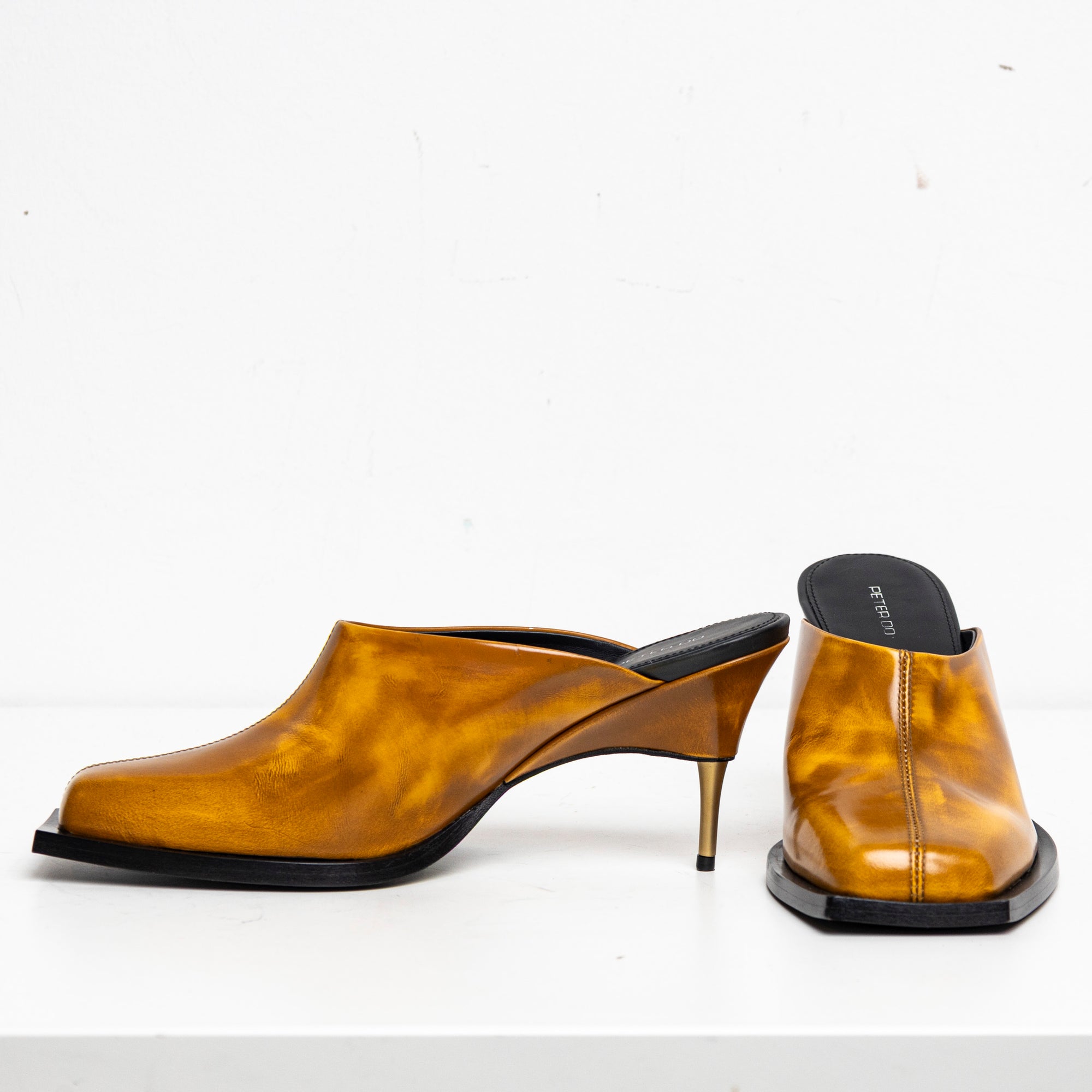 Square Toes Mule Orange EU40 #2 (Like New)