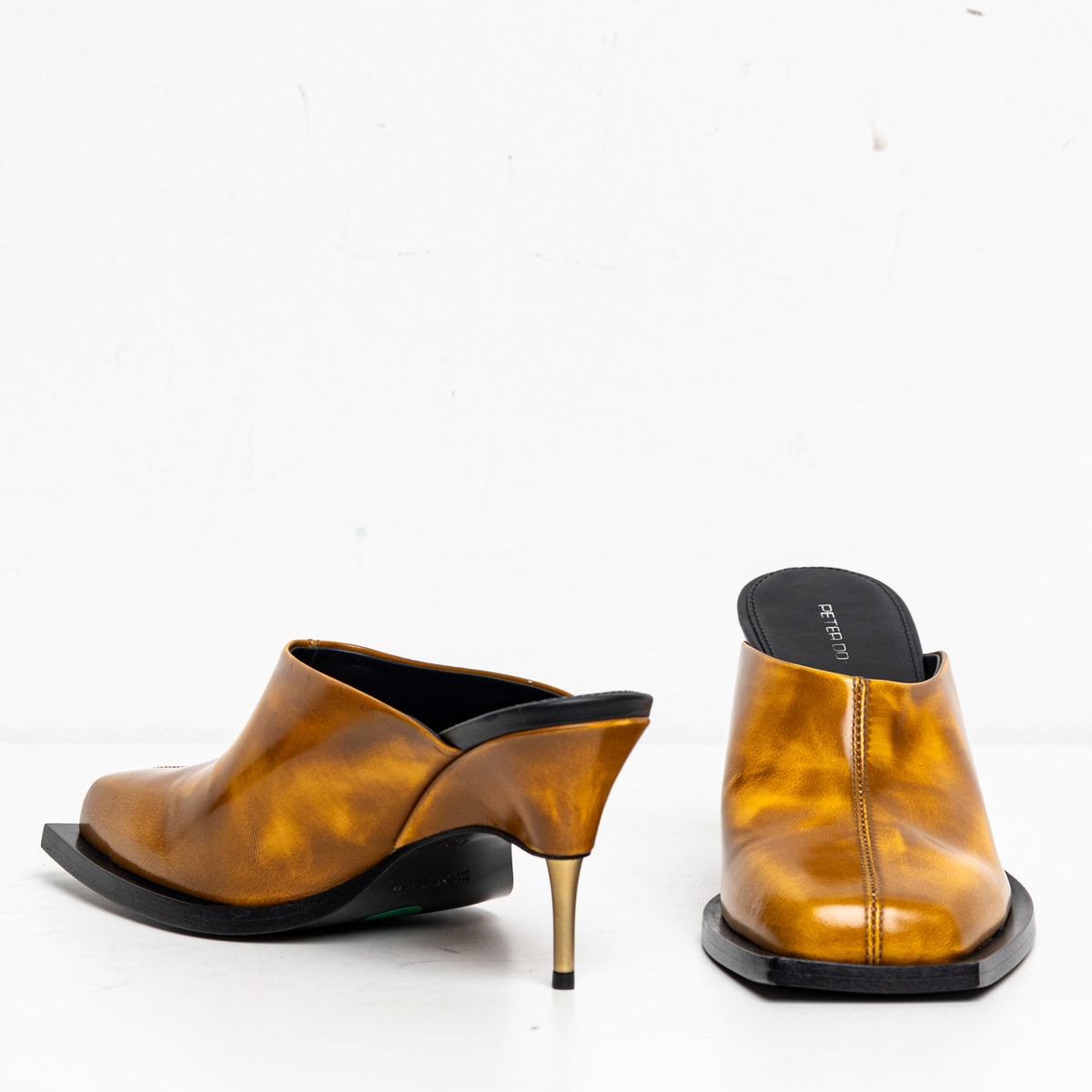 Square Toes Mule Orange EU40 #2 (Like New)