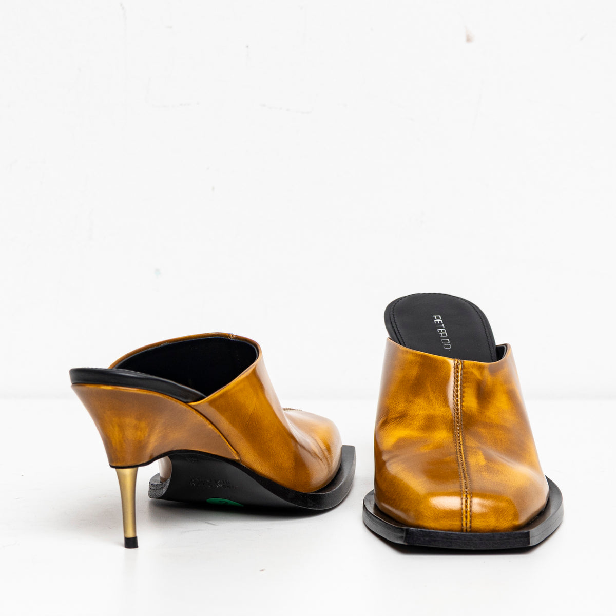 Square Toes Mule Orange EU40 #2 (Like New)