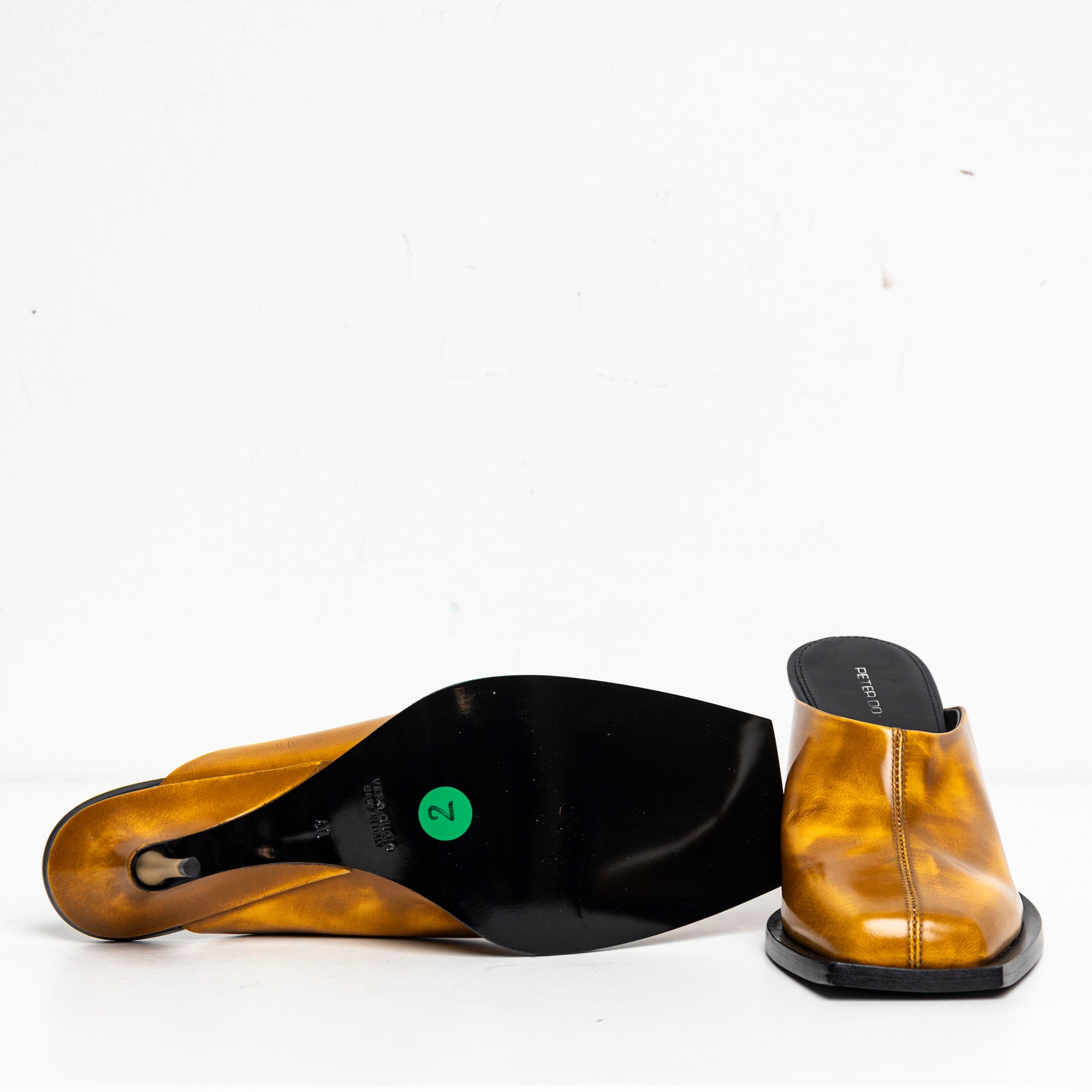 Square Toes Mule Orange EU40 #2 (Like New)