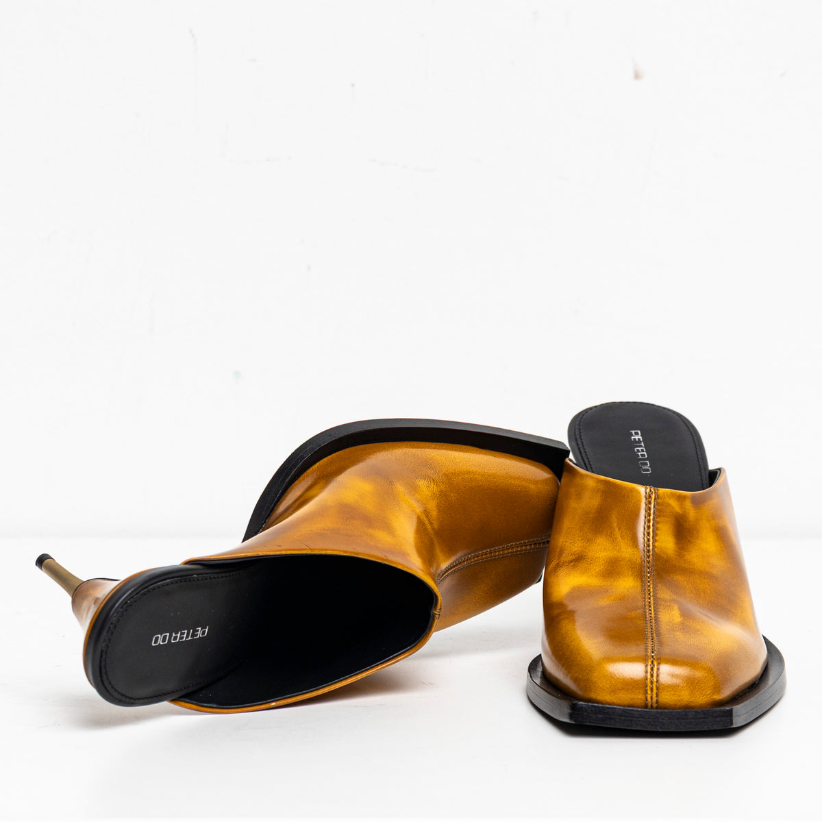 Square Toes Mule Orange EU40 #2 (Like New)