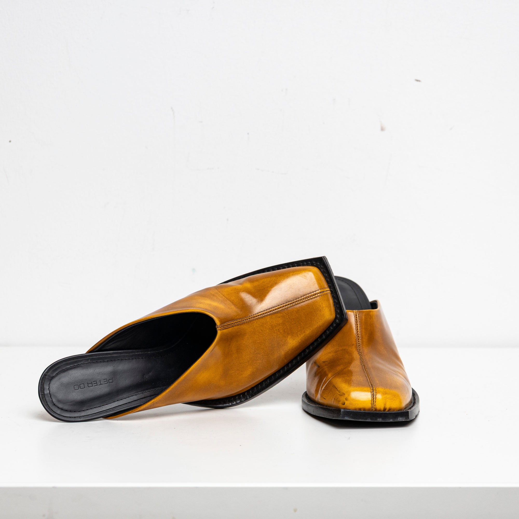 Square Toes Mule Orange EU40