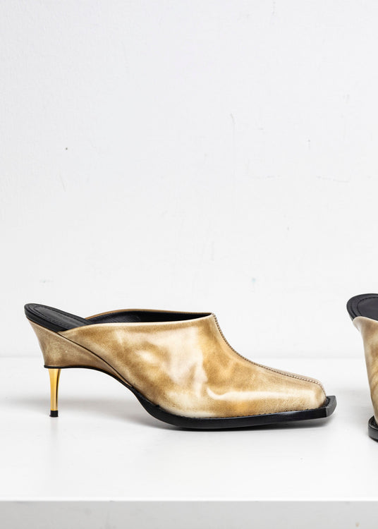 Square Toes Mule Vanilla EU40