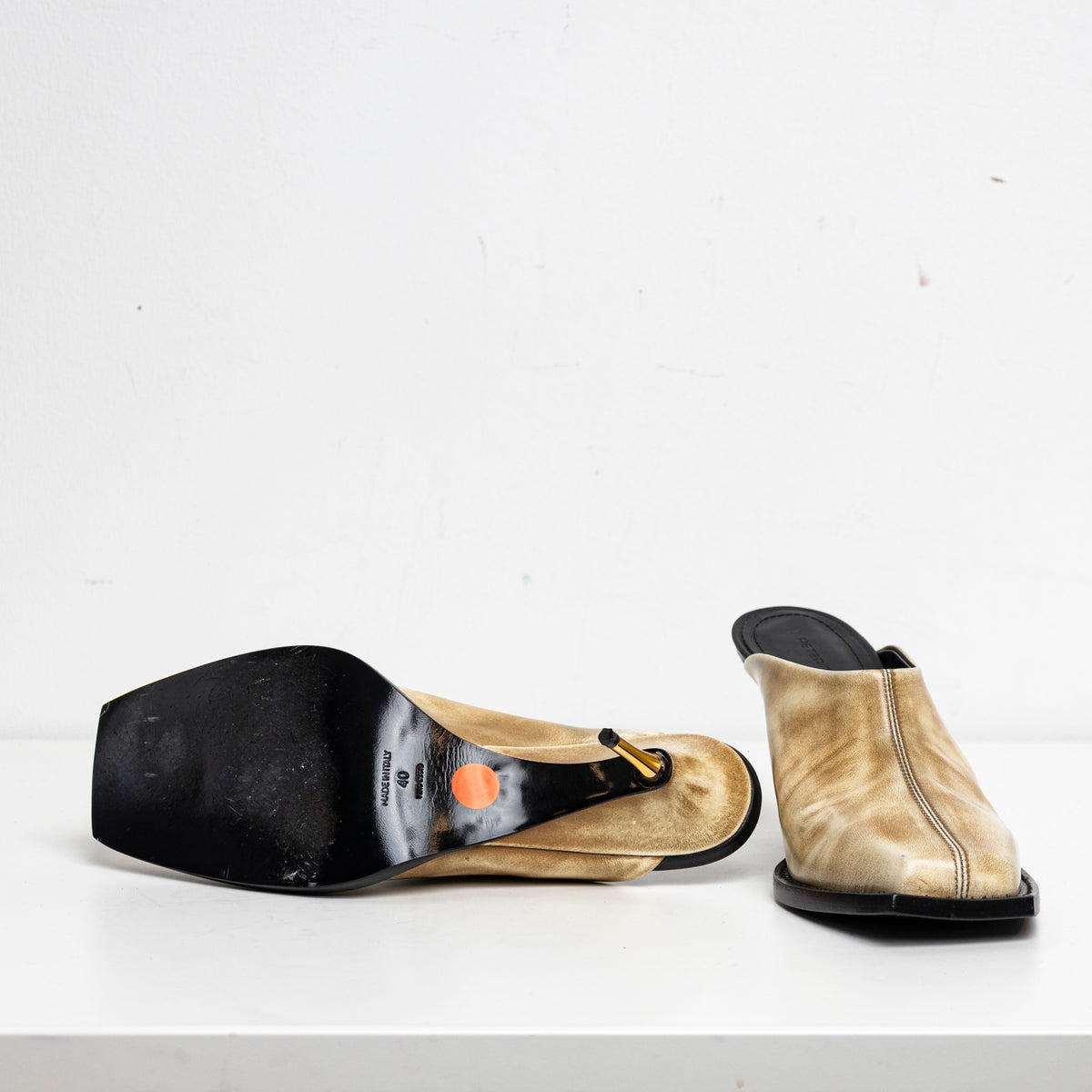 Square Toes Mule Vanilla EU40