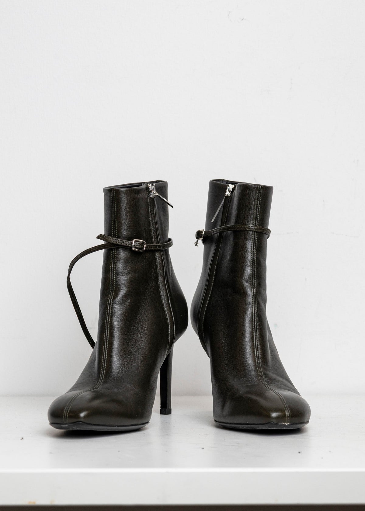 Strappy Boots Dark Green EU40