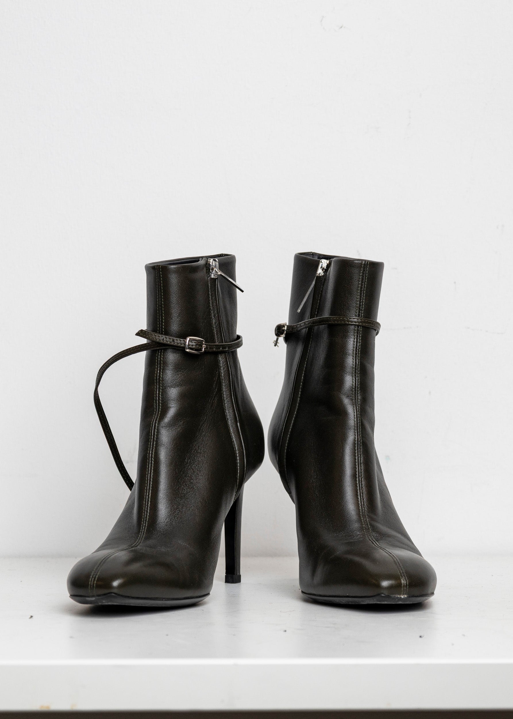 Strappy Boots Dark Green EU40