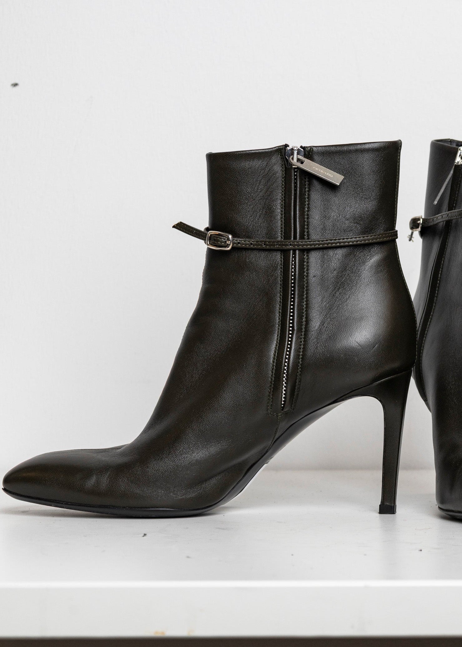 Strappy Boots Dark Green EU40