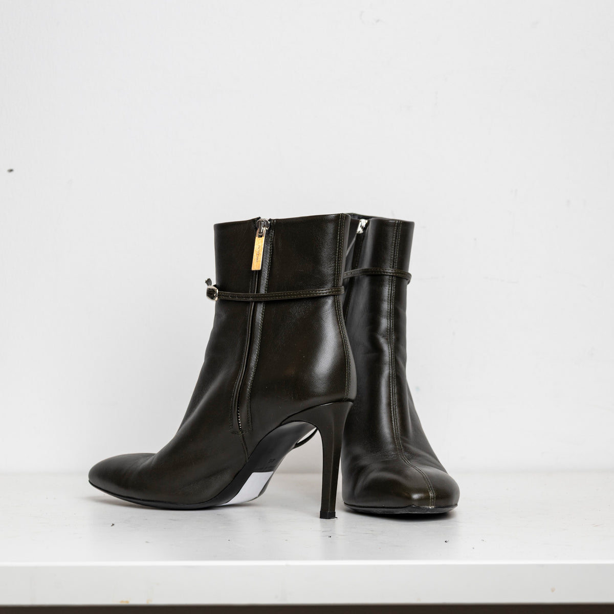 Strappy Boots Dark Green EU40