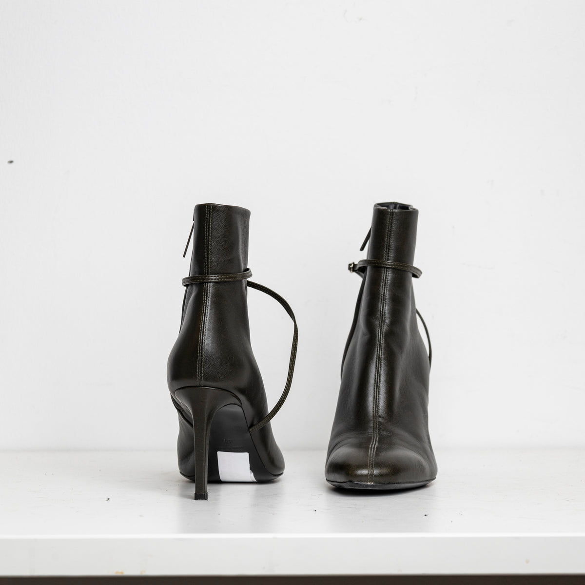 Strappy Boots Dark Green EU40