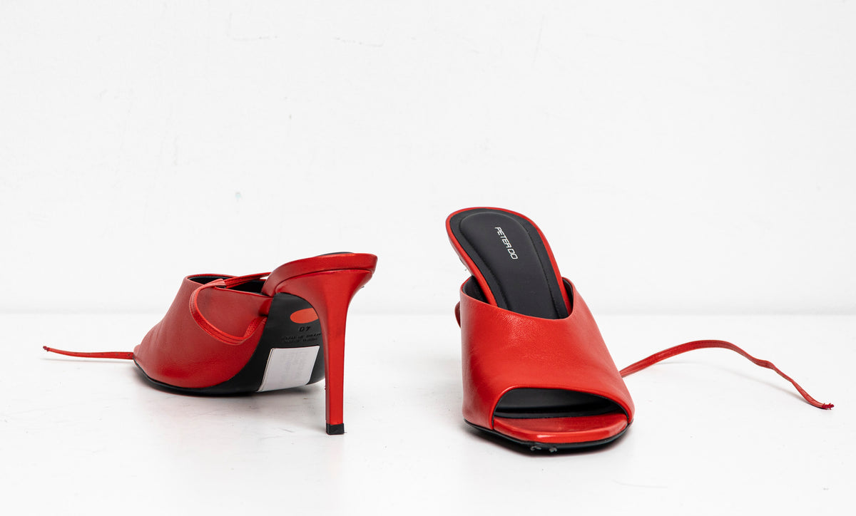 Strappy Summer Sandal Red EU40