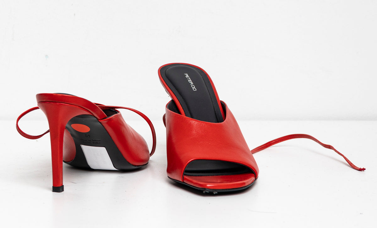 Strappy Summer Sandal Red EU40