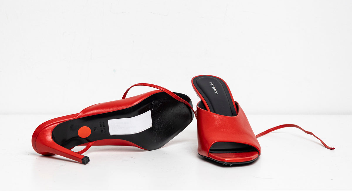 Strappy Summer Sandal Red EU40