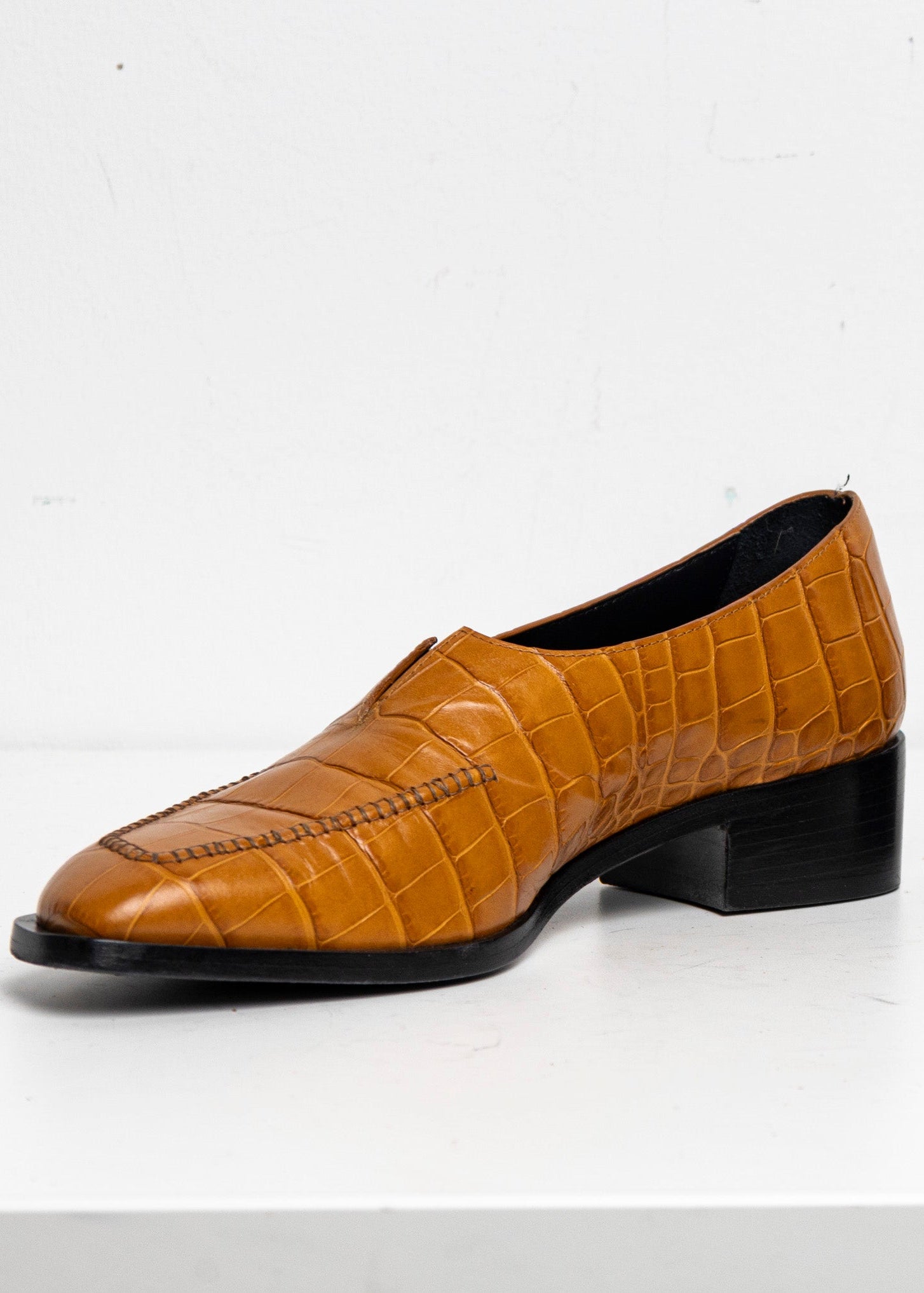 V-Neck Loafer Orange Croc EU40 #2