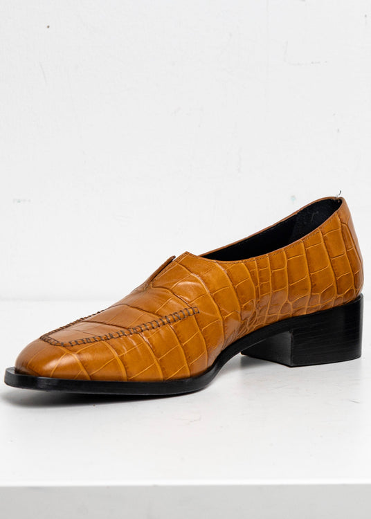 V-Neck Loafer Orange Croc EU40 #2