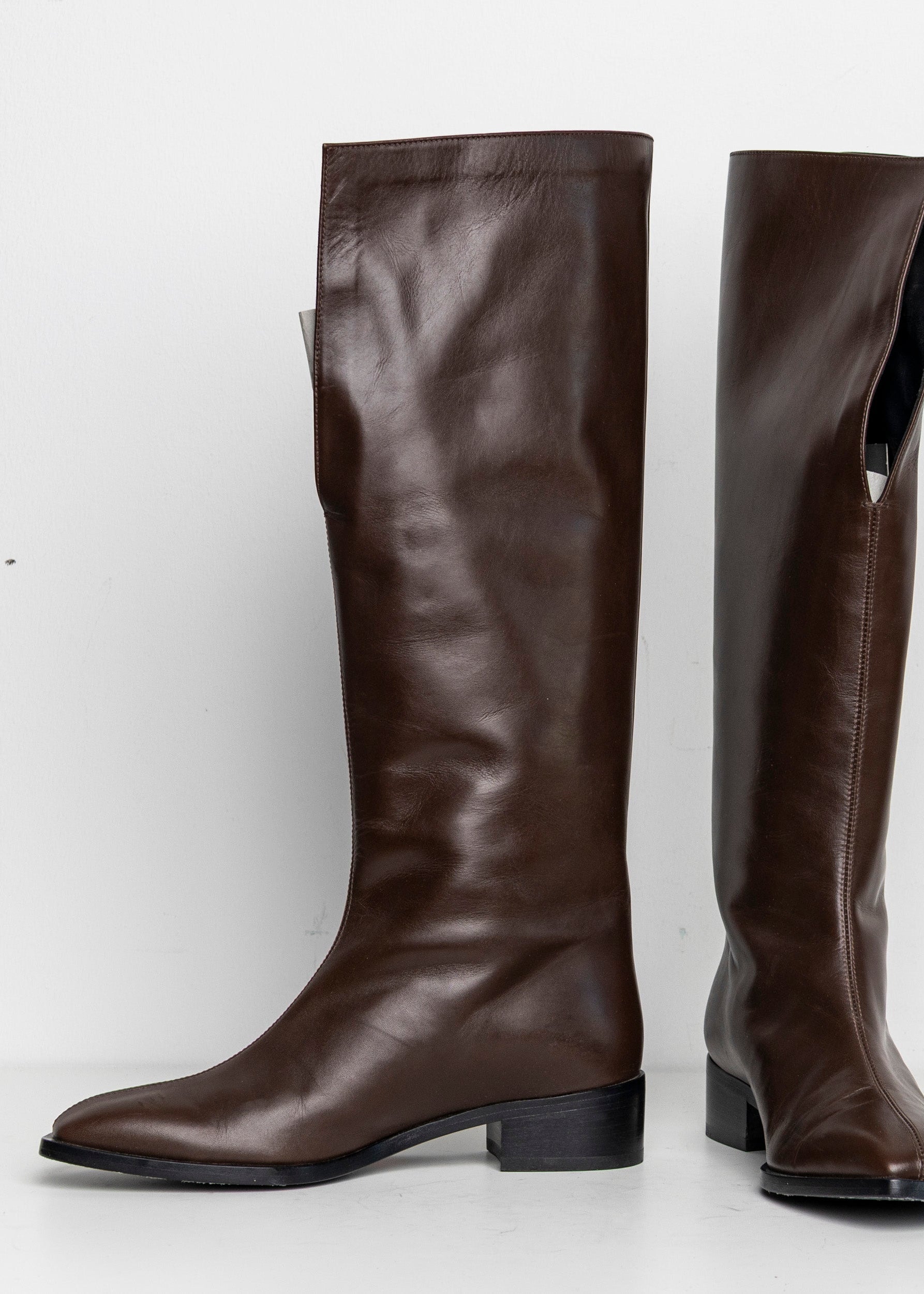 V-Neck Kneehigh Boots Brown EU40 #1