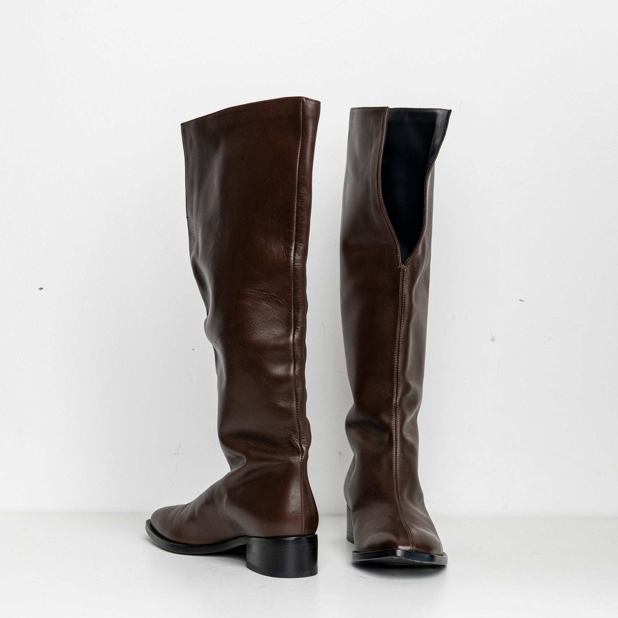 V-Neck Kneehigh Boots Brown EU40 #2