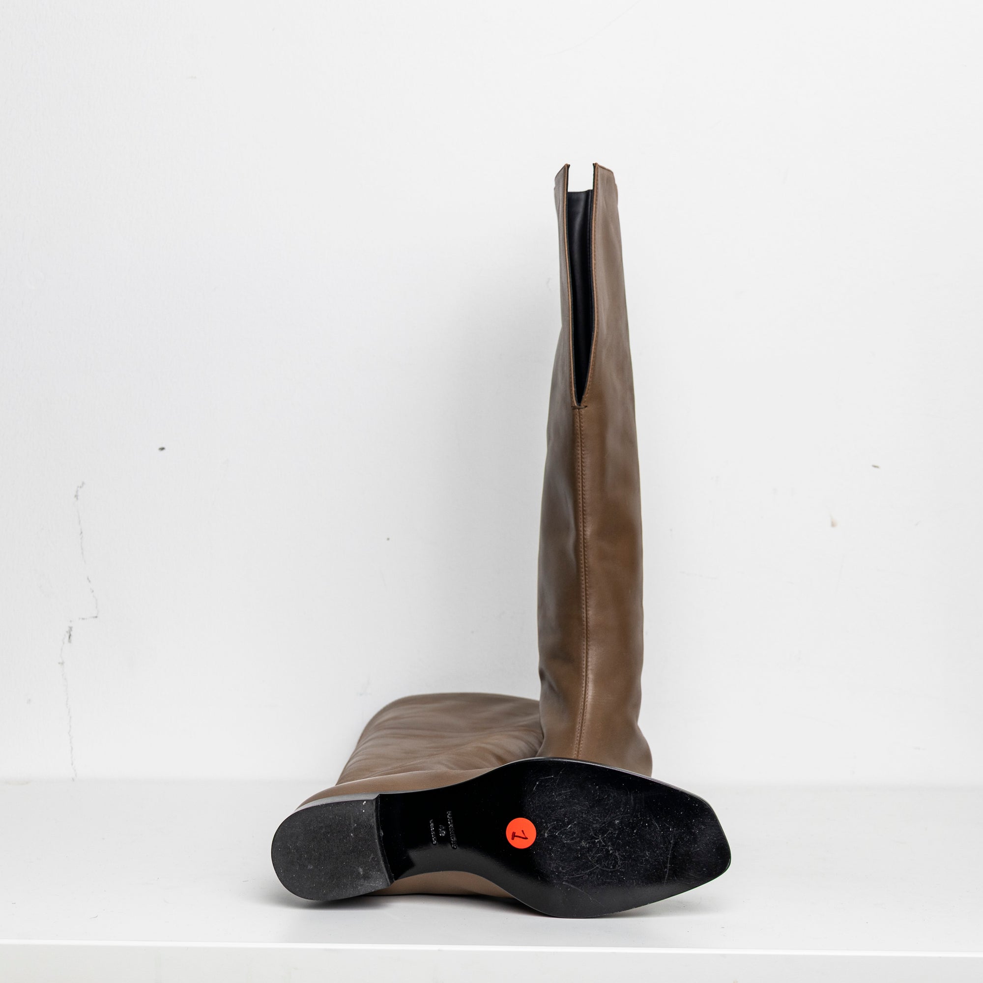 V-Neck Kneehigh Boots Tan EU40 #1