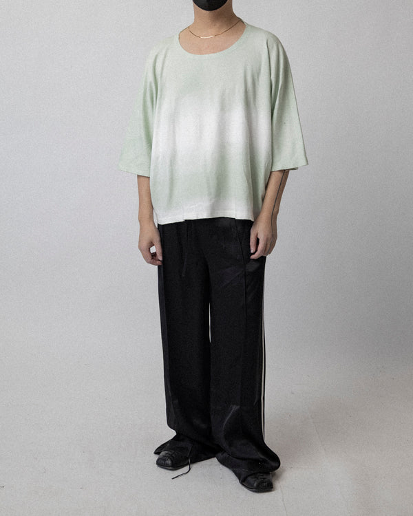 Ombre T-Shirt Mint-White cross shoulder 21 No.2