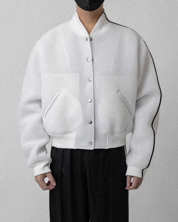 Spacer Bomber Jacket White - Cross shoulder 19''  No.1