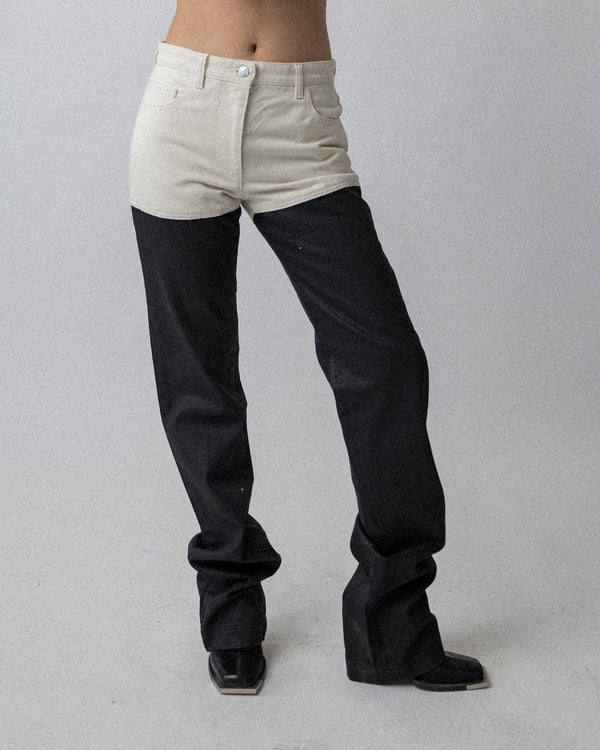 Combo Jean Black / White W31.5 S