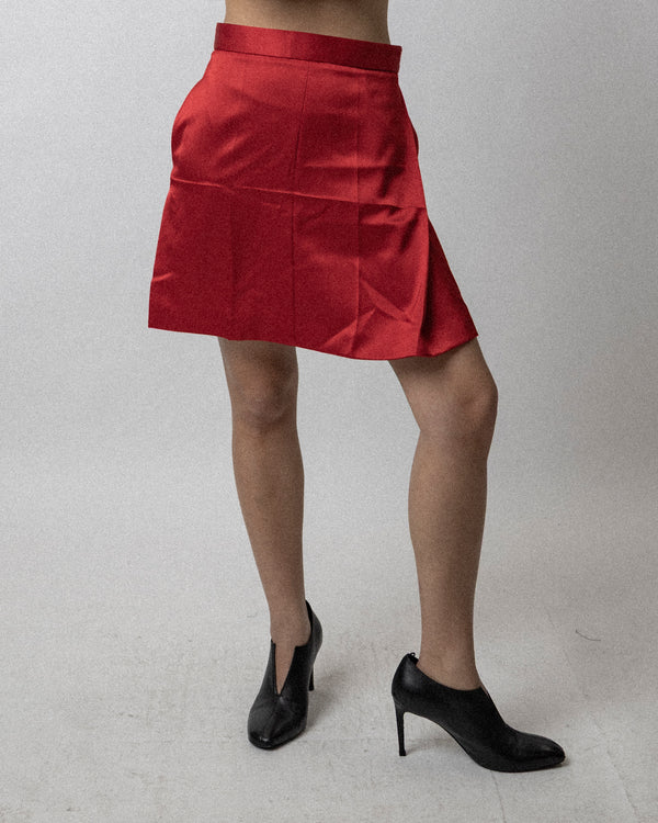 Folded Skirt  Red - W29