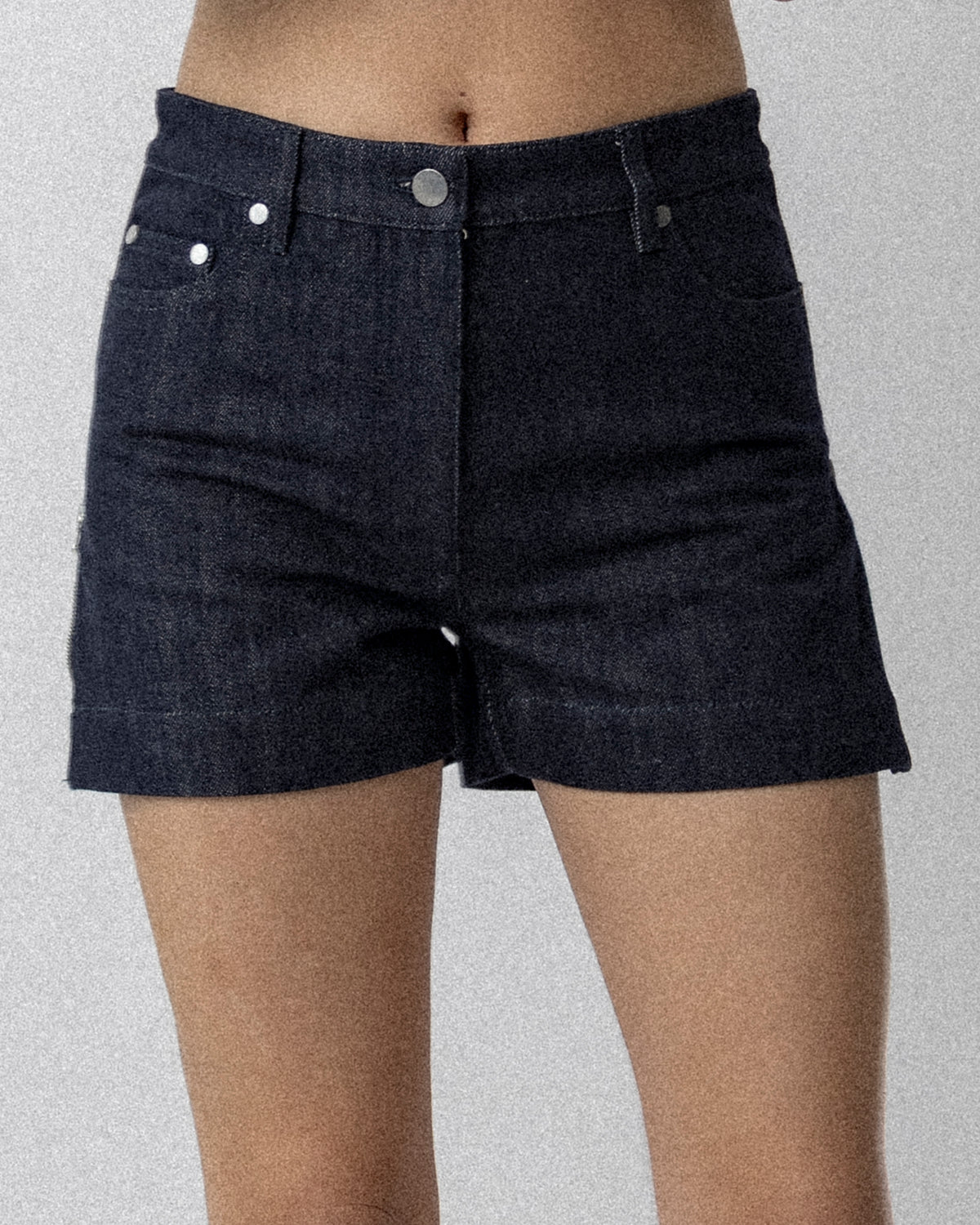 Side Zip Jean Short Dark Blue Waist 31'' S