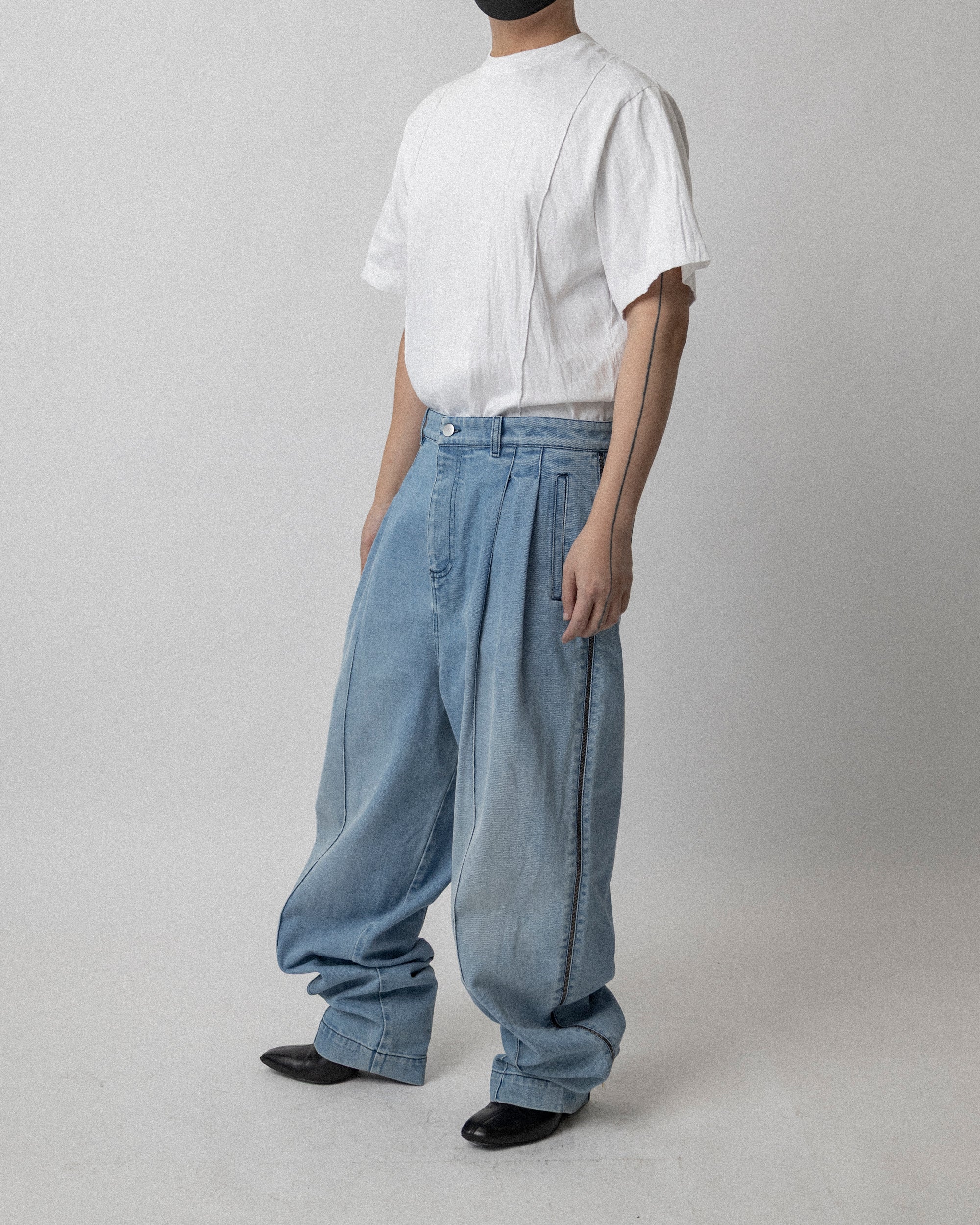 Side Zip Jean Light Blue - Waist 37''